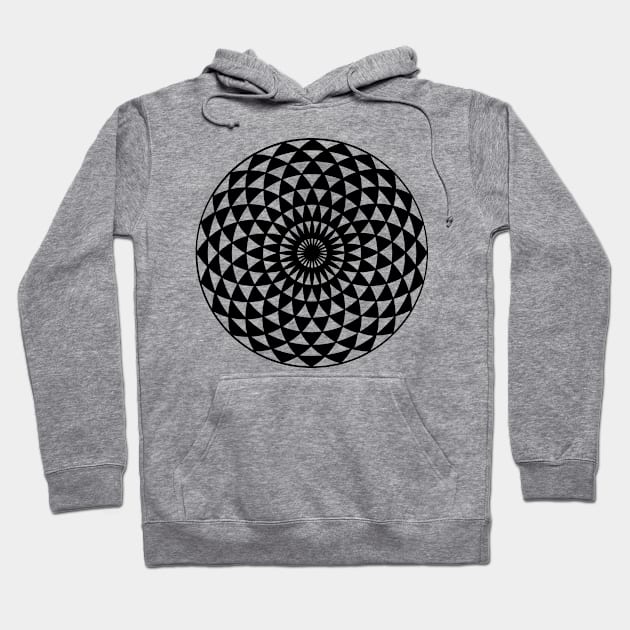 Magic Torus Black White Hoodie by dcveta